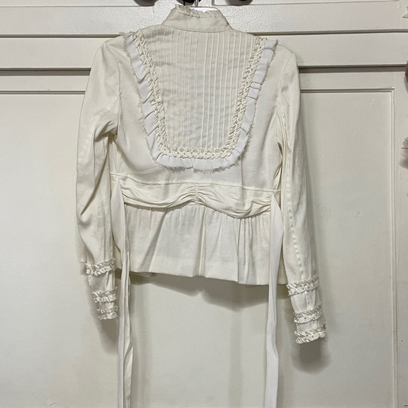 Cream Ruffle Jacket - Picture 3 of 10